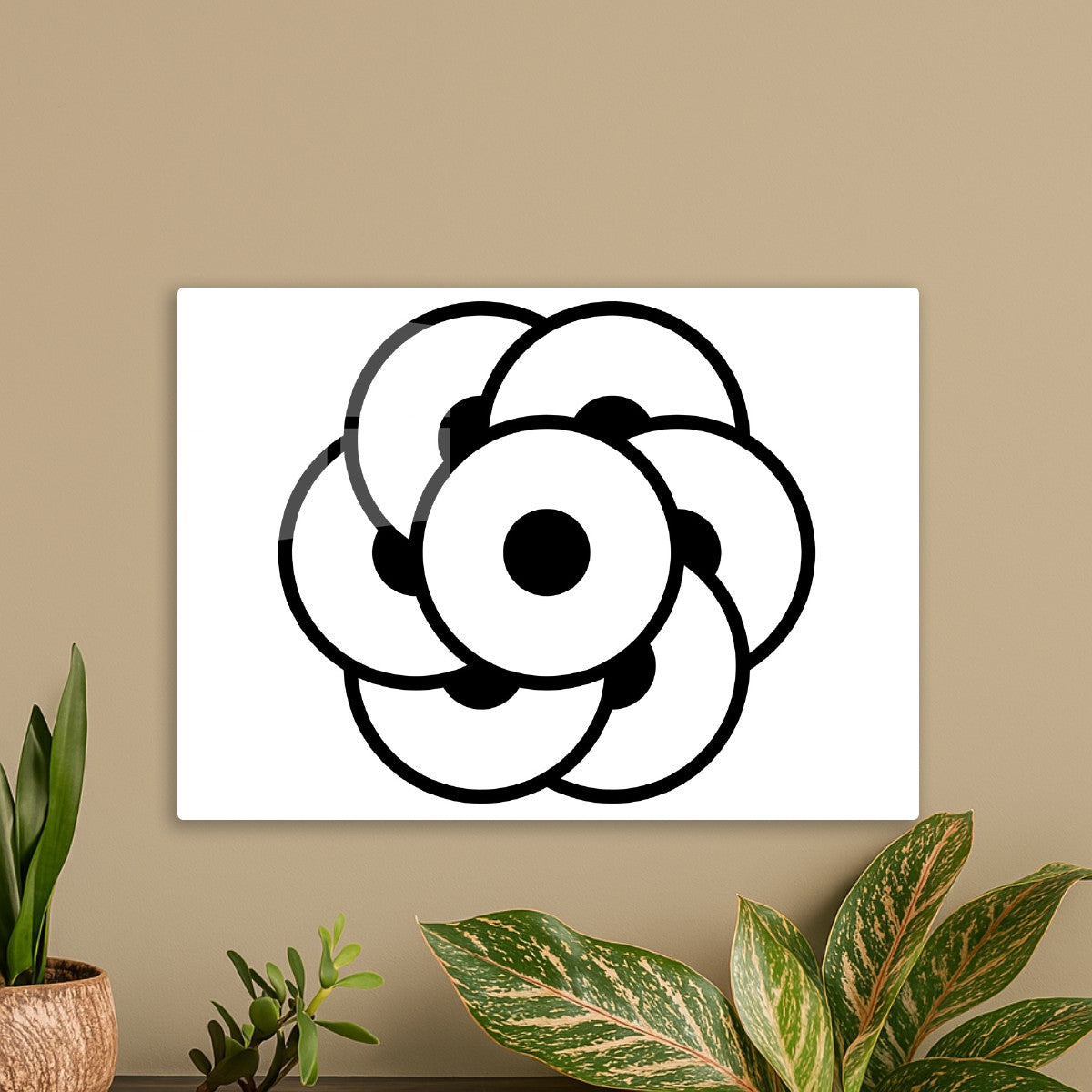 Geometric Crop Circle Flower