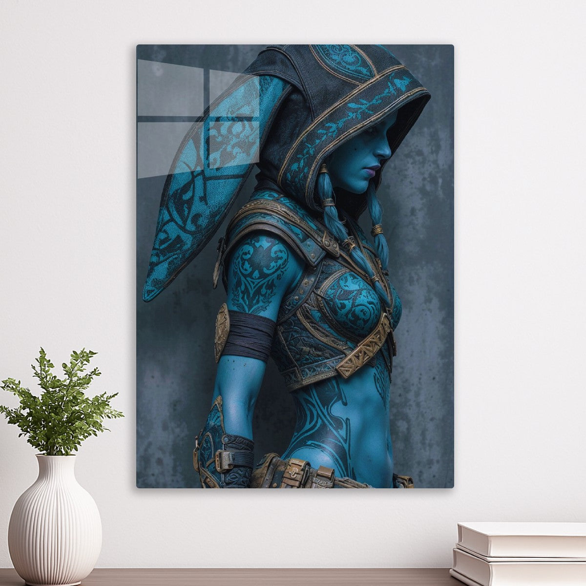 Fantasy Blue Girl Pinup