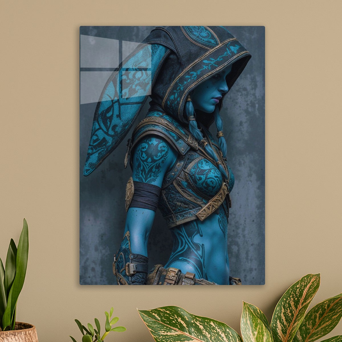 Fantasy Blue Girl Pinup