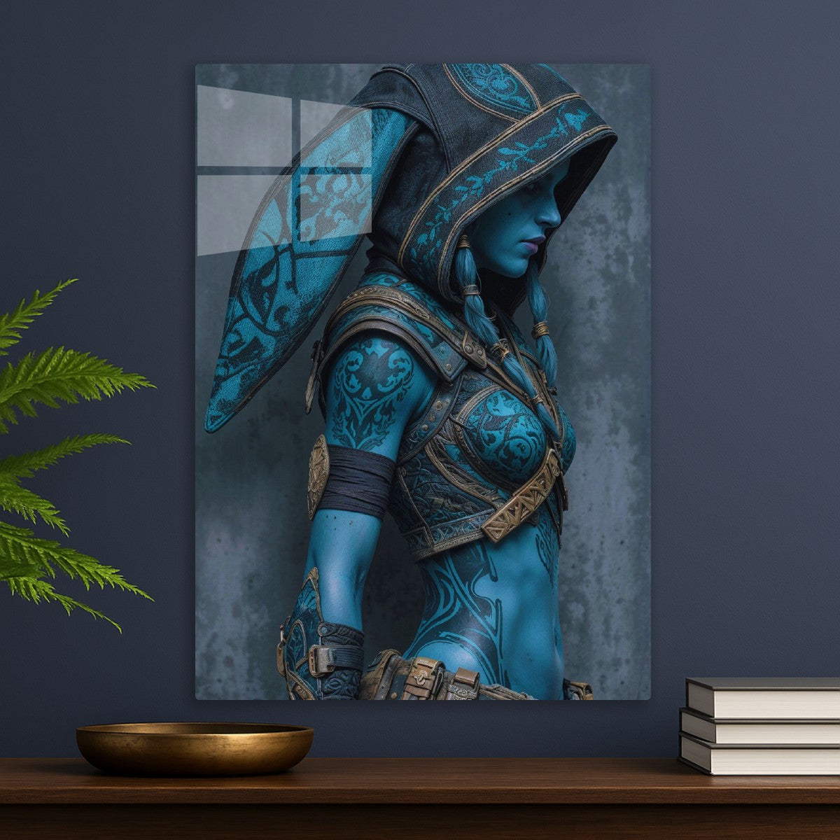 Fantasy Blue Girl Pinup