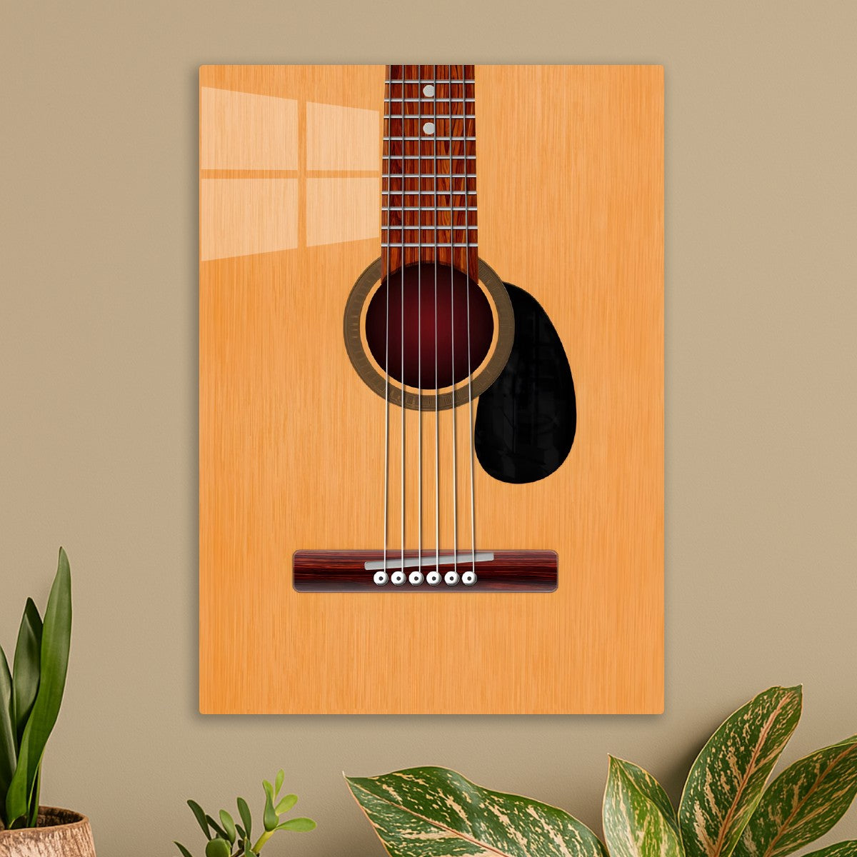 Acoustic Guitar Wood Art