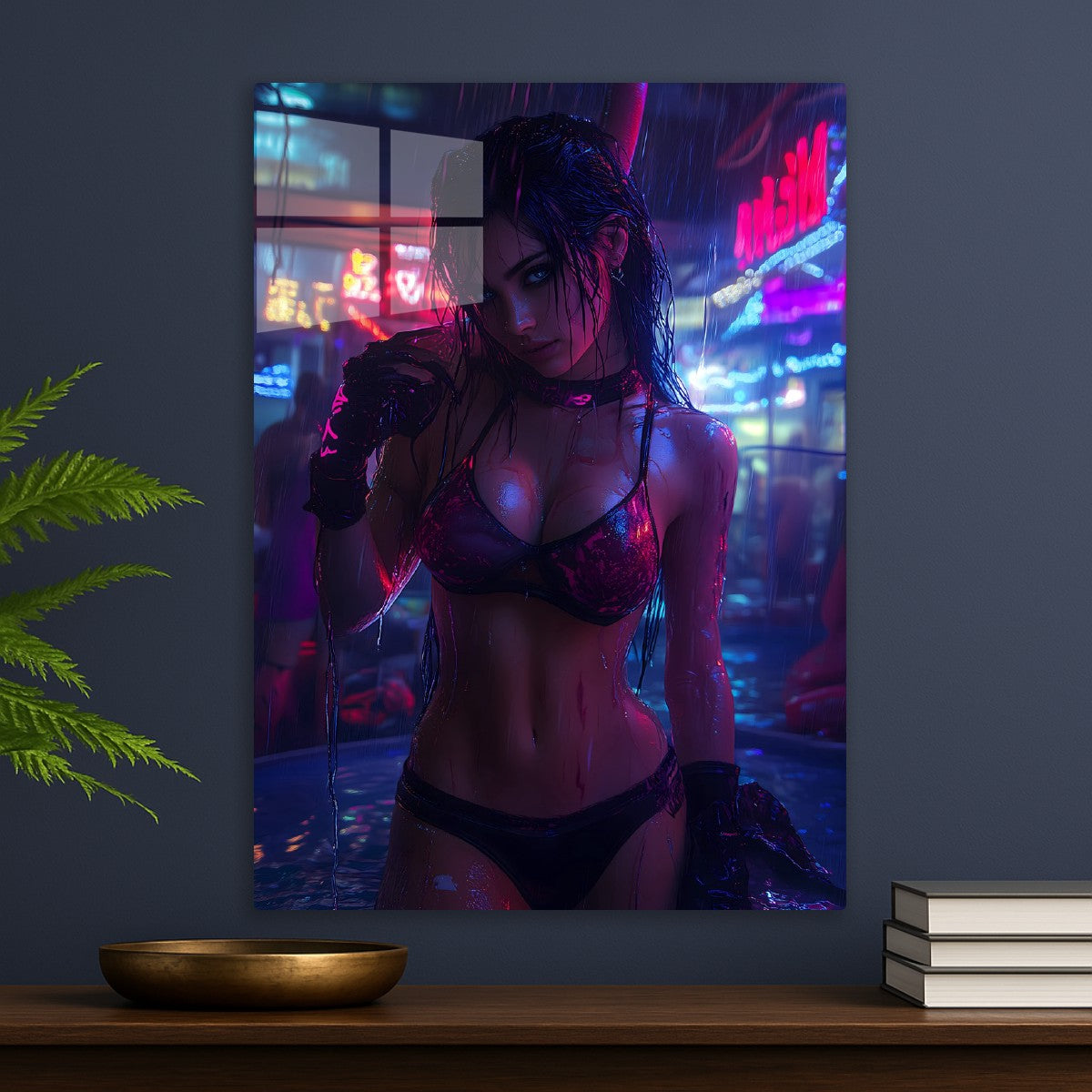 Neon Rain Serenity