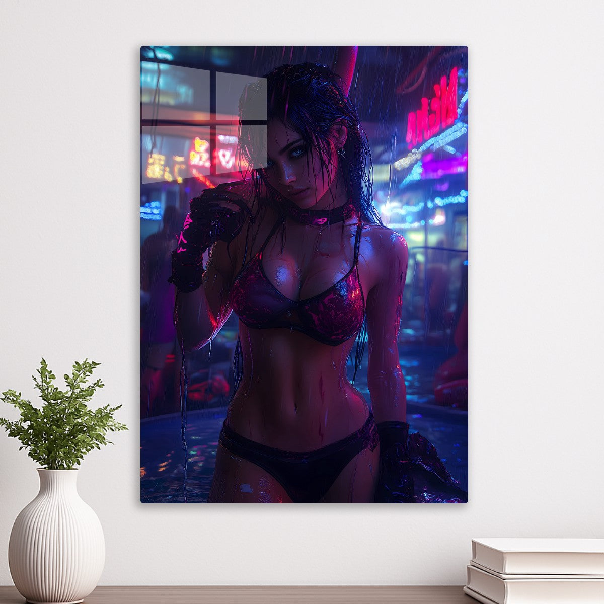 Neon Rain Serenity