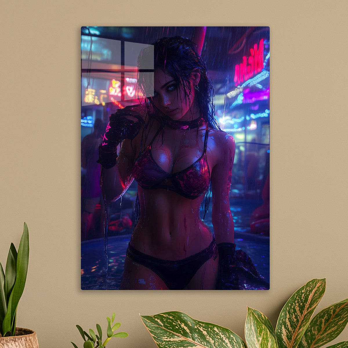 Neon Rain Serenity