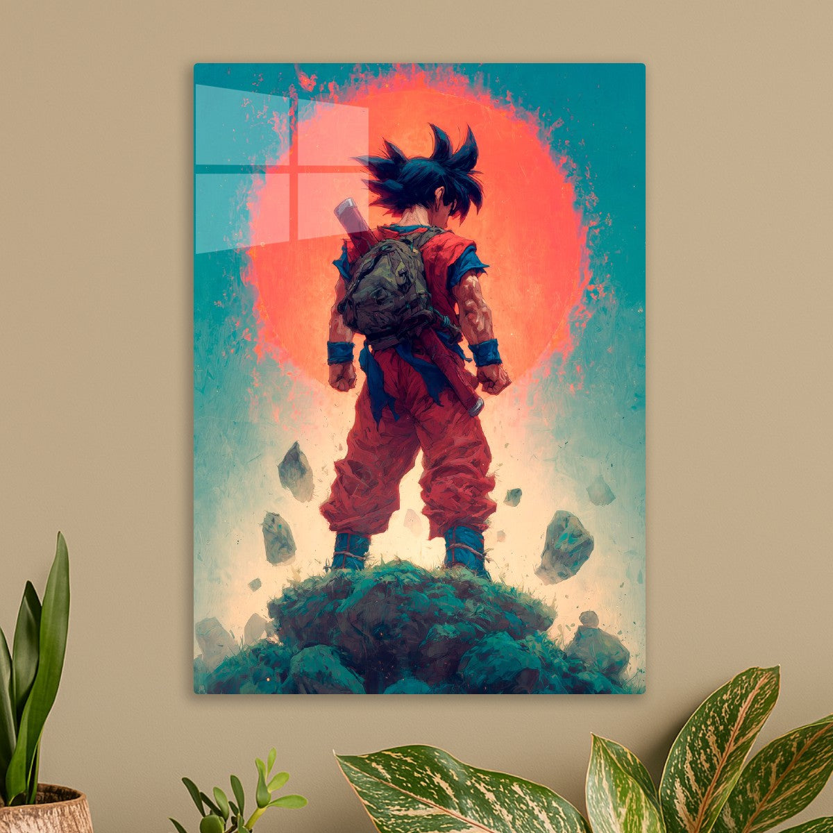 Goku from the back, Dragonball