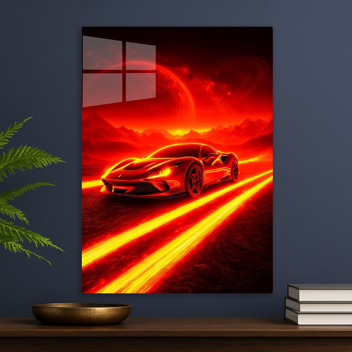 Ferrari with Neon light