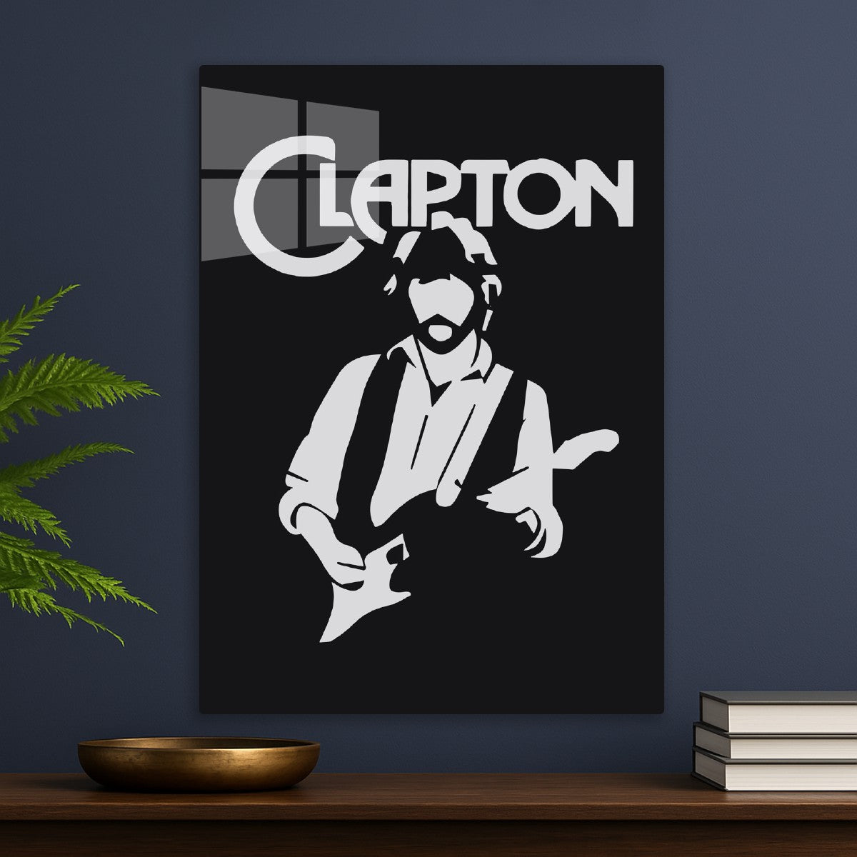 Clapton Guitar Silhouette