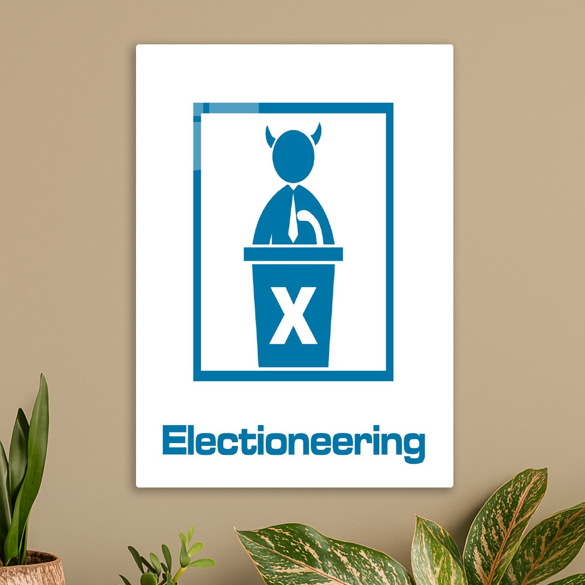 Electioneering Devil Behind 