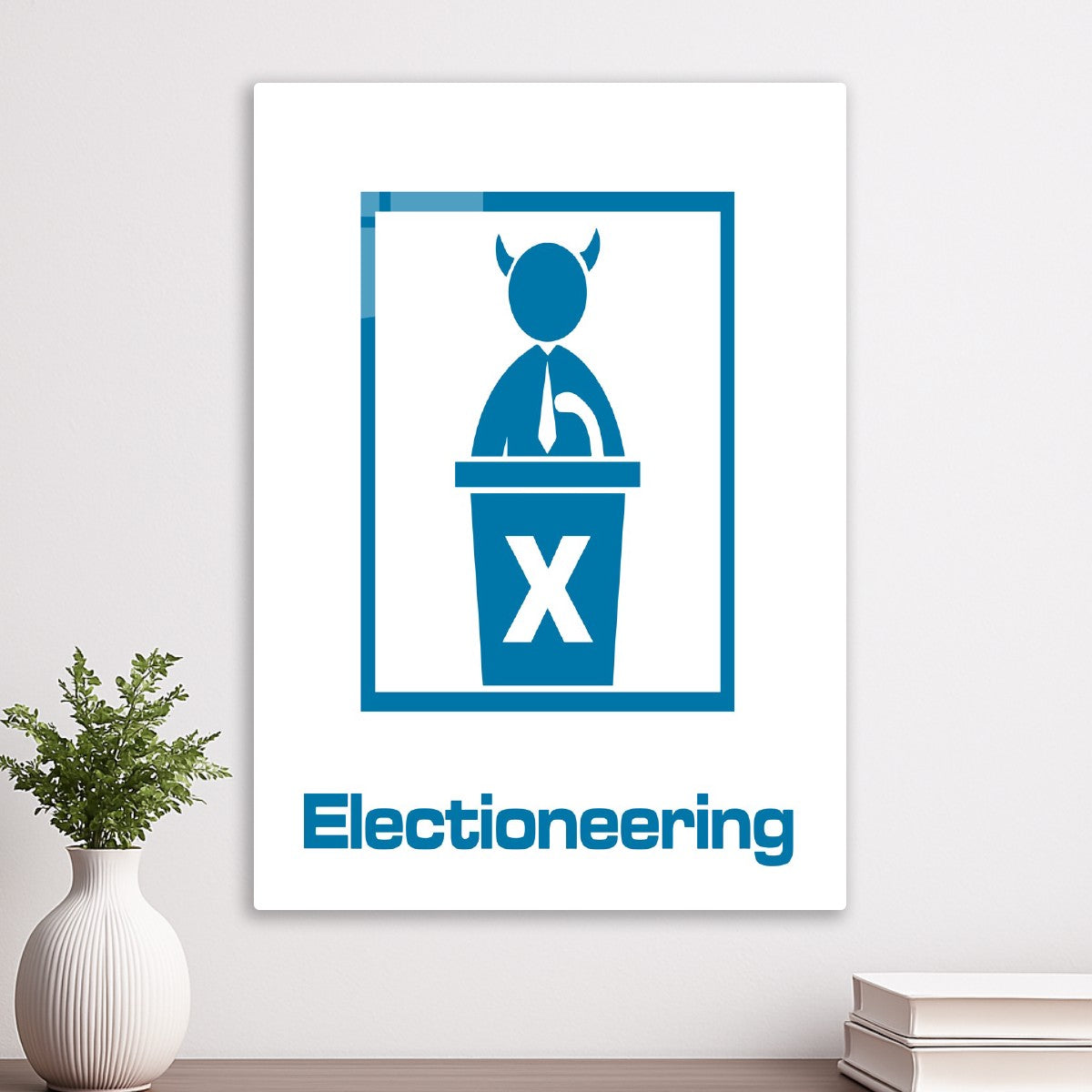 Electioneering Devil Behind 