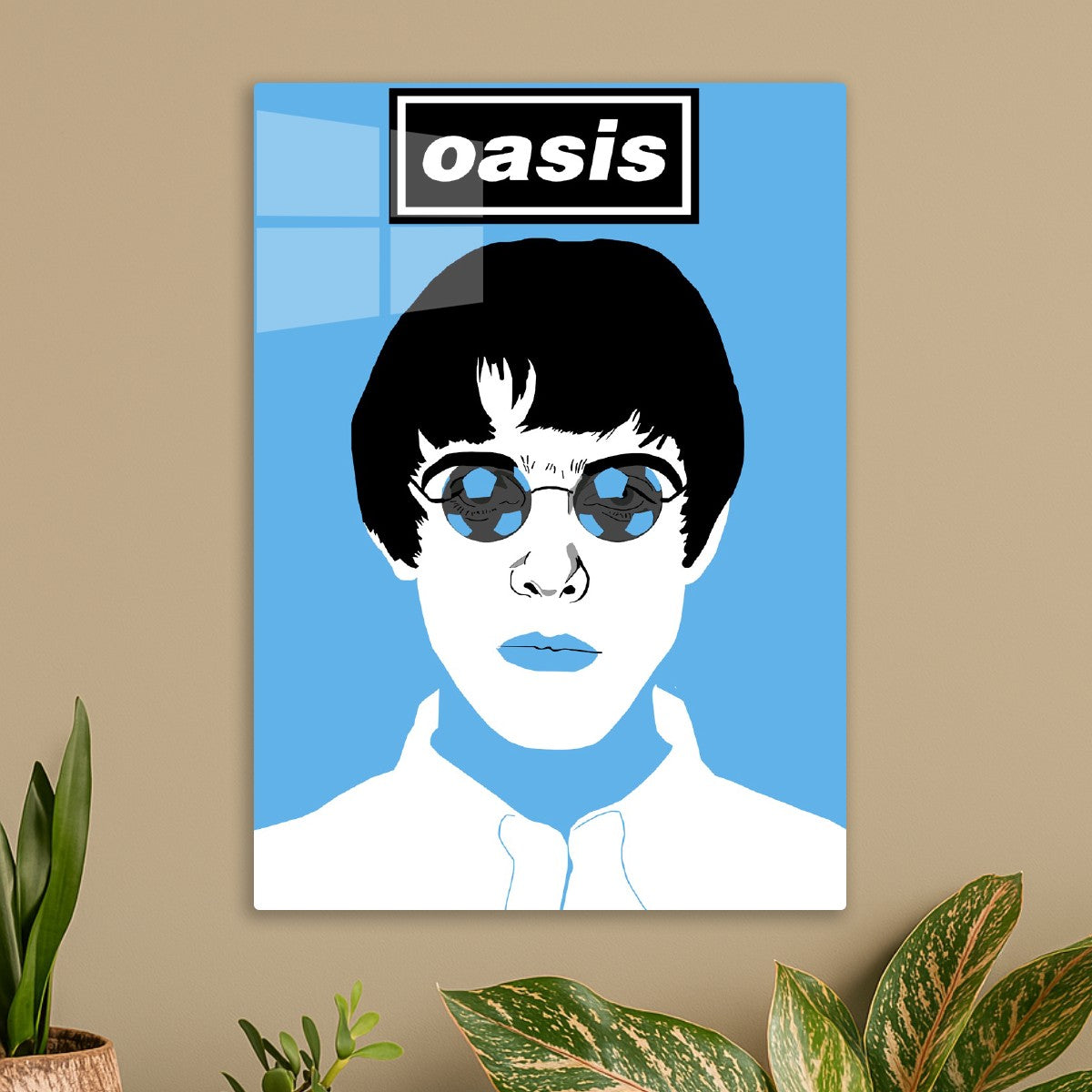 Oasis Britpop Legacy Blue Art
