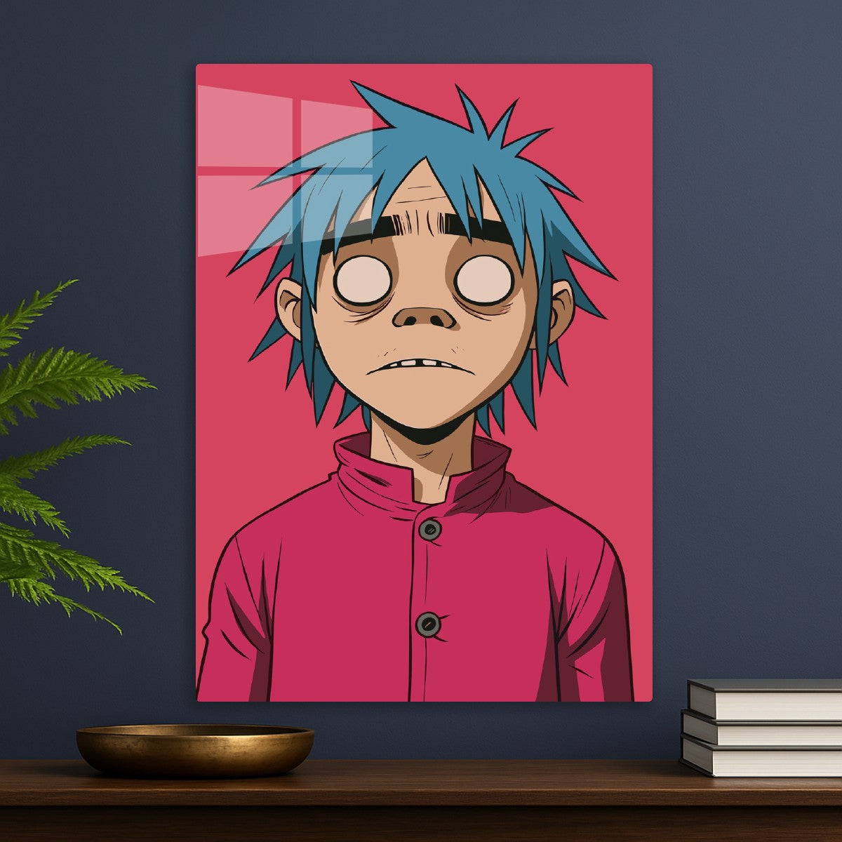 Gorillaz Animated Portrait Red