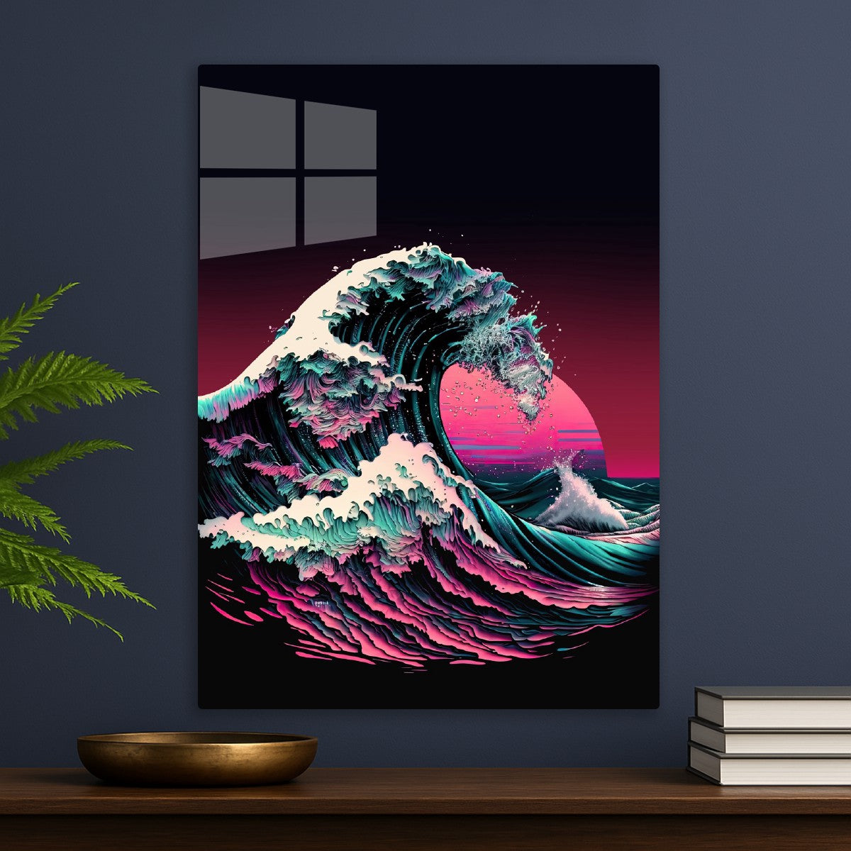 Retro Hokusai Wave