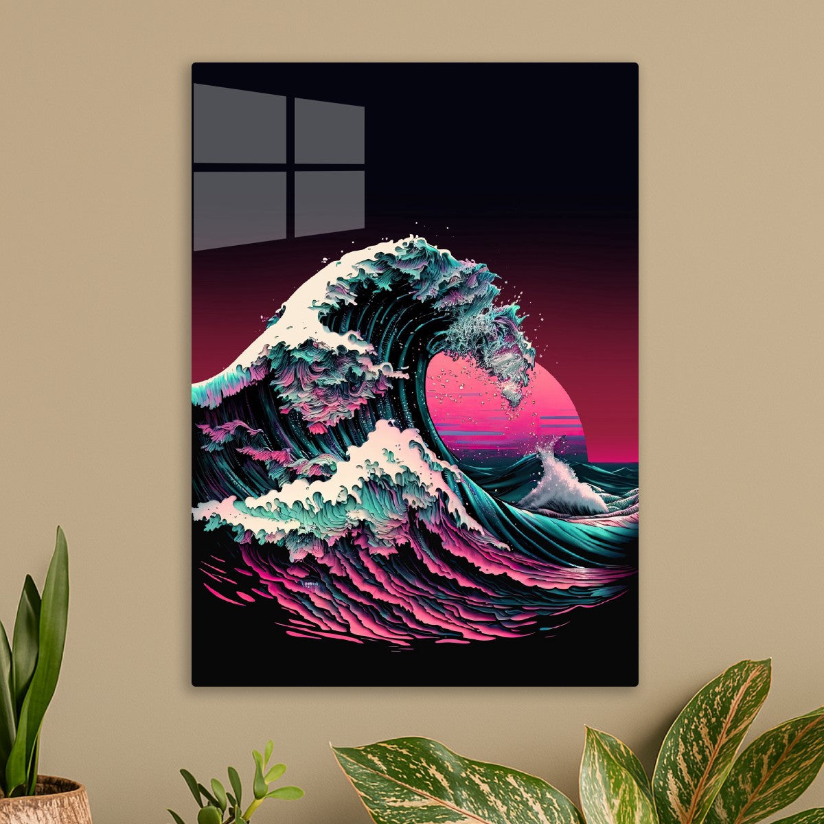 Retro Hokusai Wave