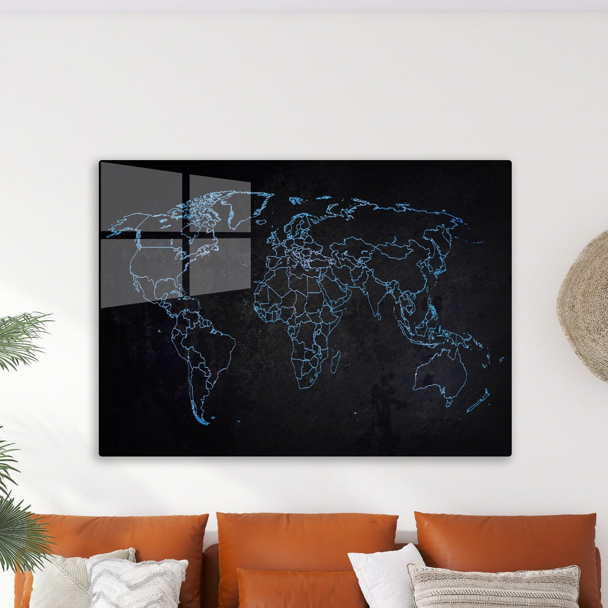 Mapa mundi Teal