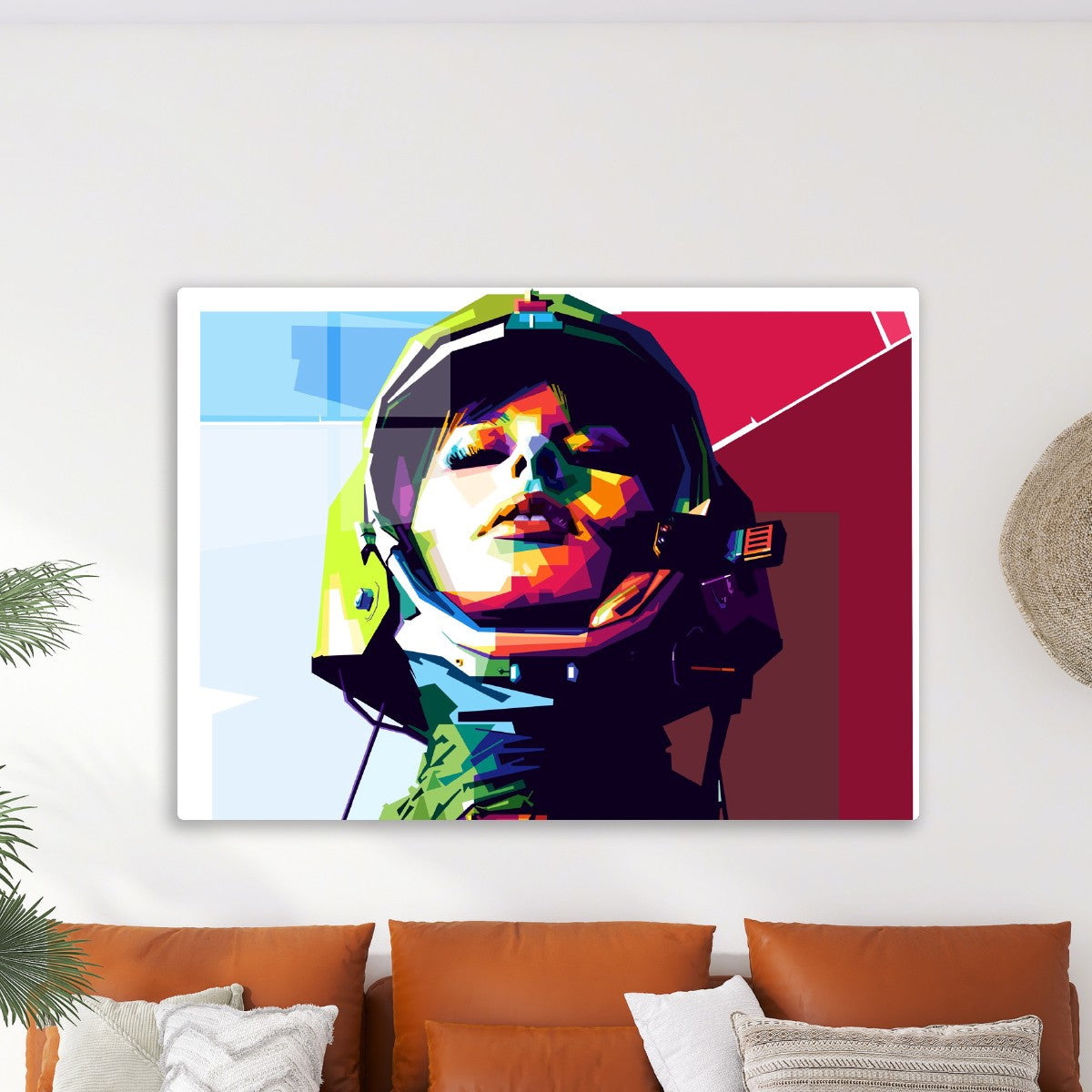 Astronaut Girl WPAP Popart