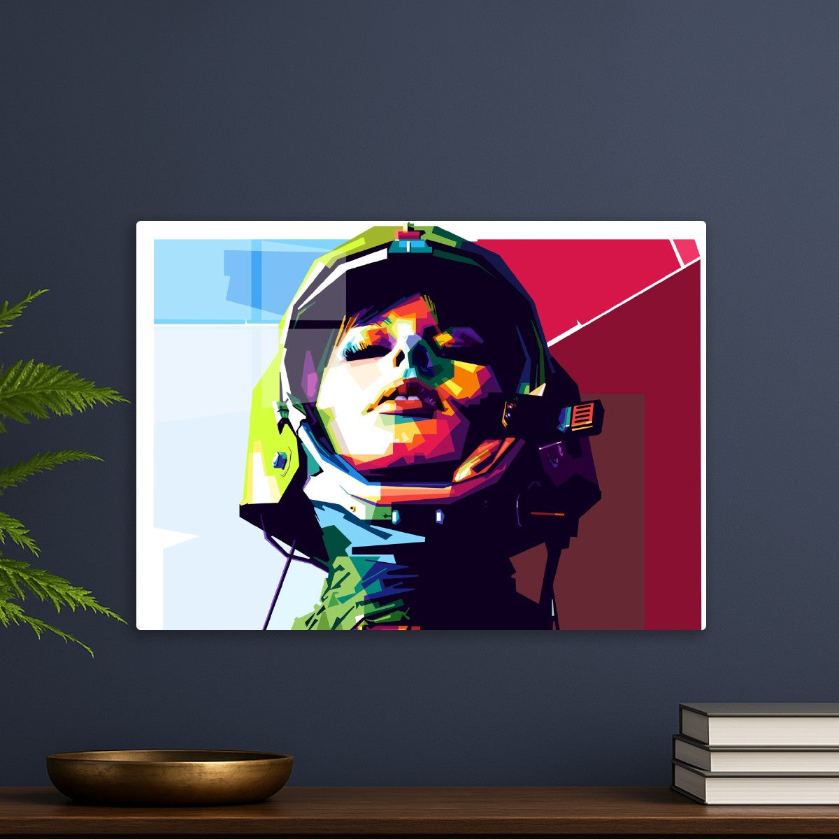 Astronaut Girl WPAP Popart