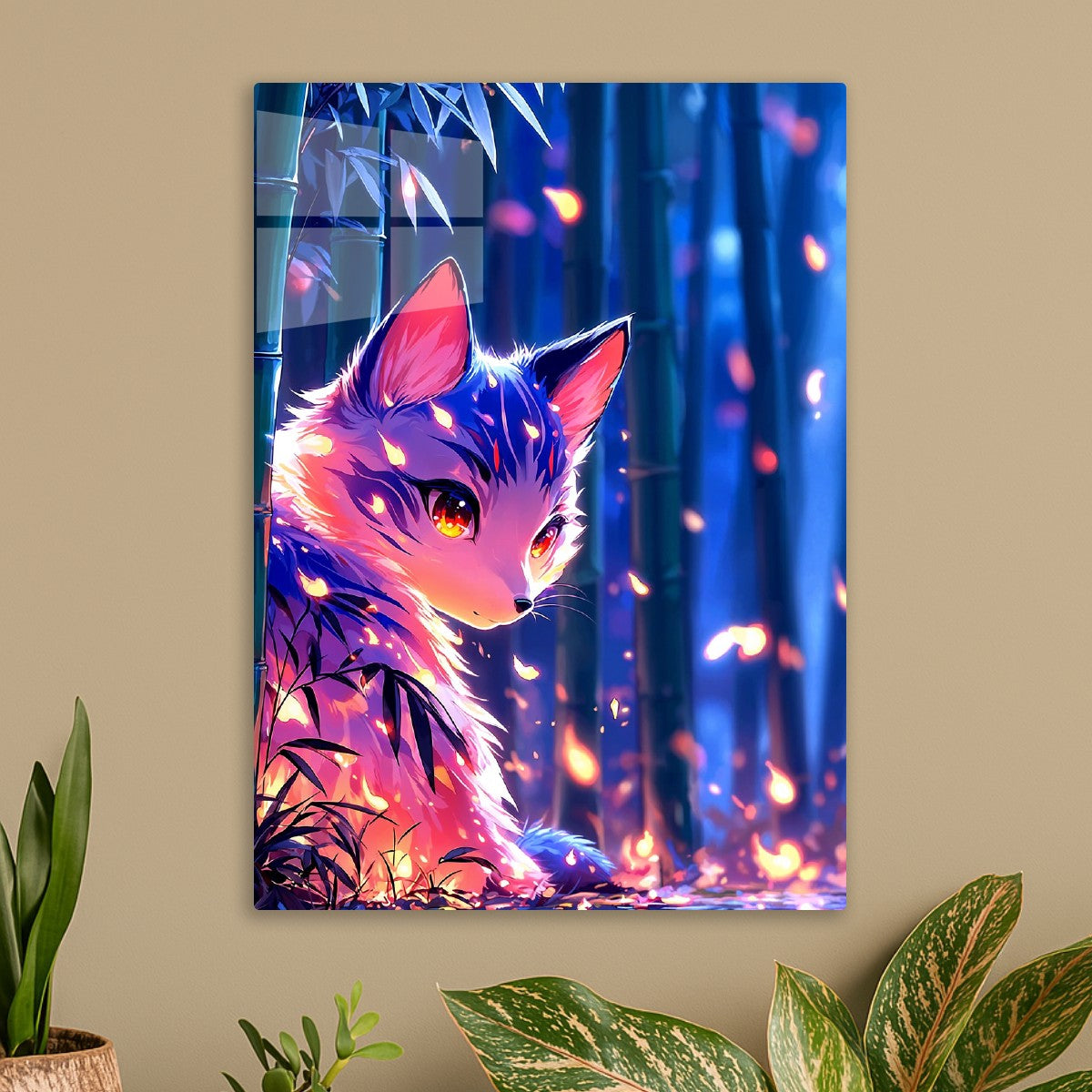 Fox Spirit in Bamboo Glow