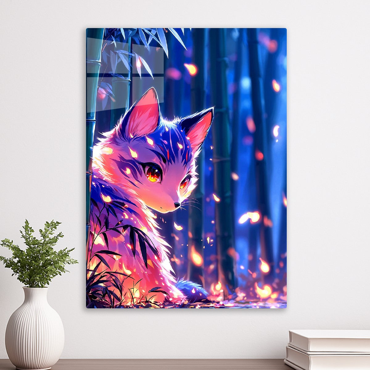 Fox Spirit in Bamboo Glow