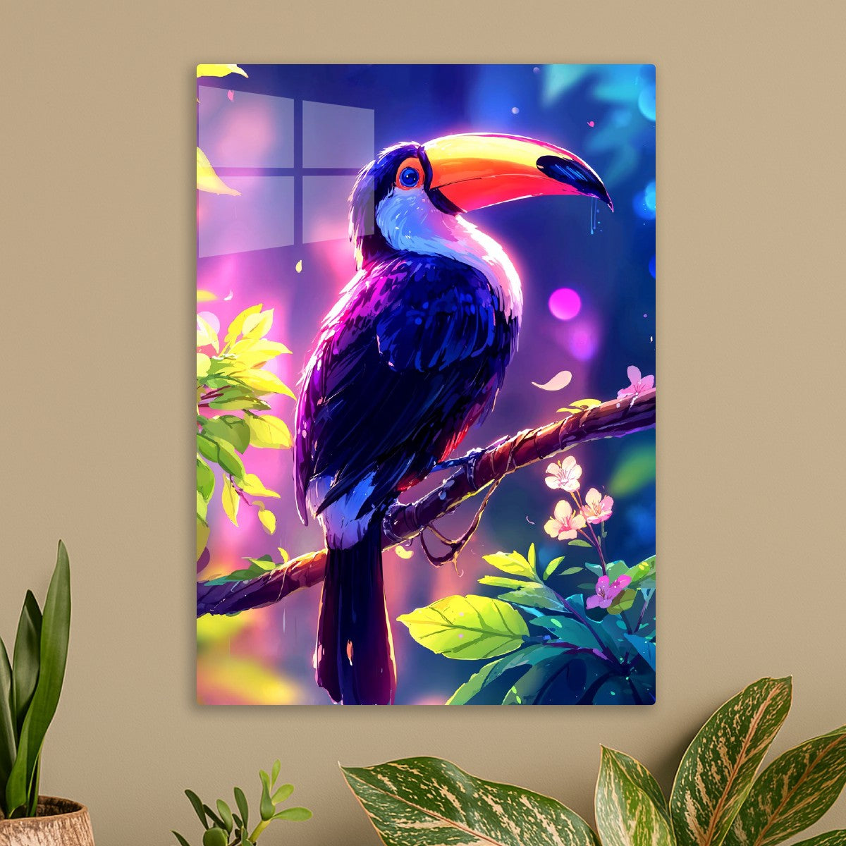 Toucan in Sakura Rainlight