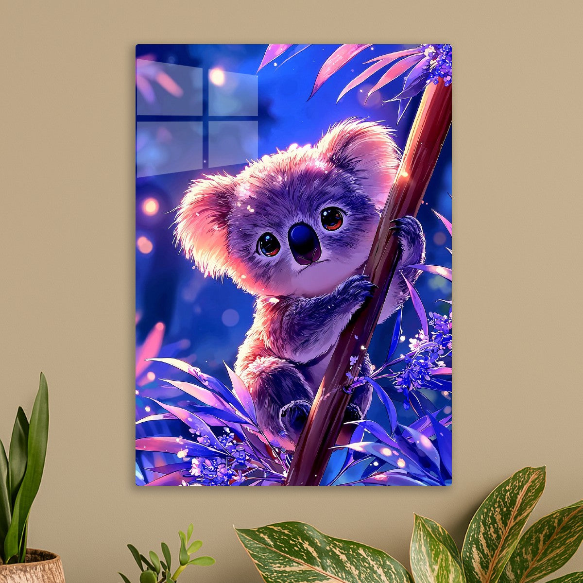 Blossom-Eyed Koala in Neon