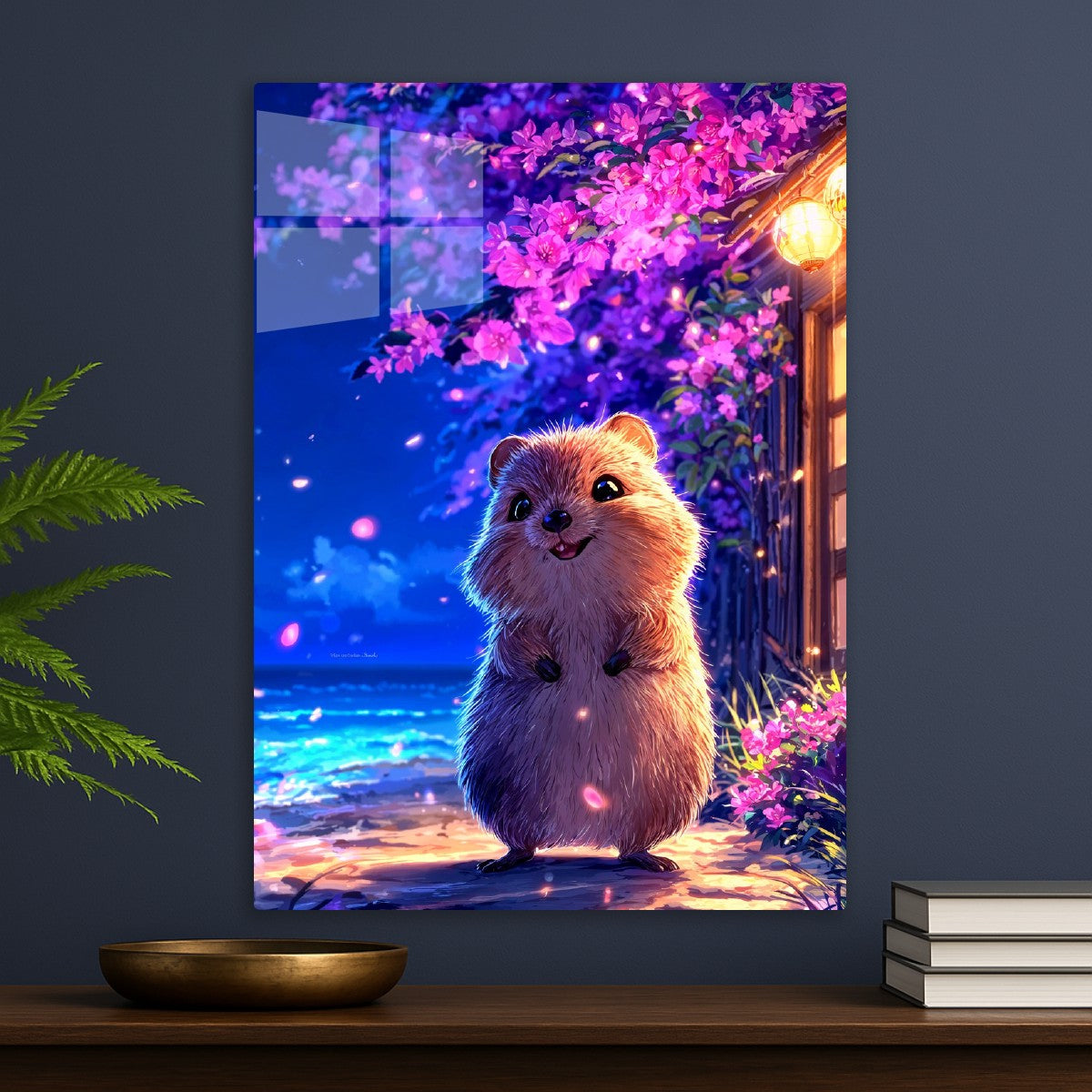 Joyful Quokka Under Sakura