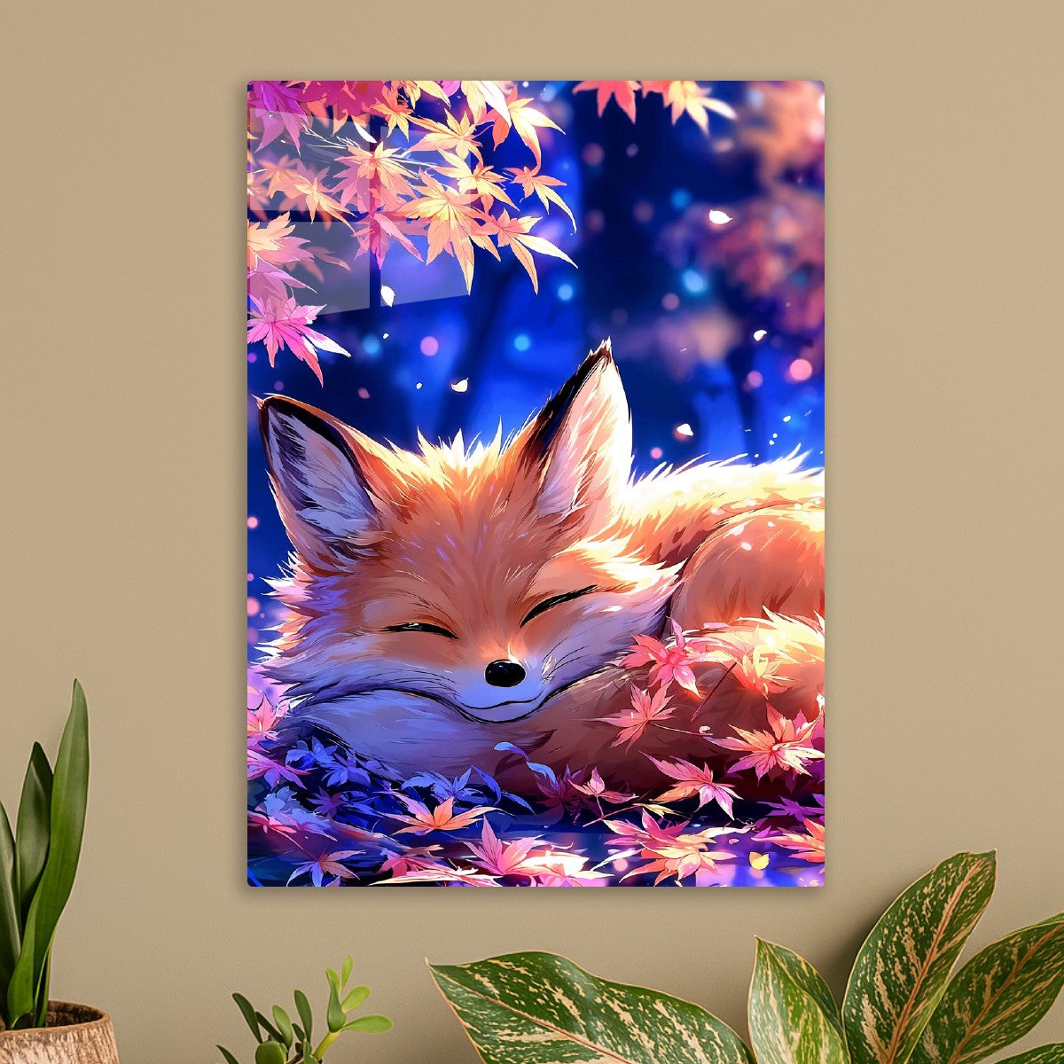 Sleeping Fox in Autumn Glow