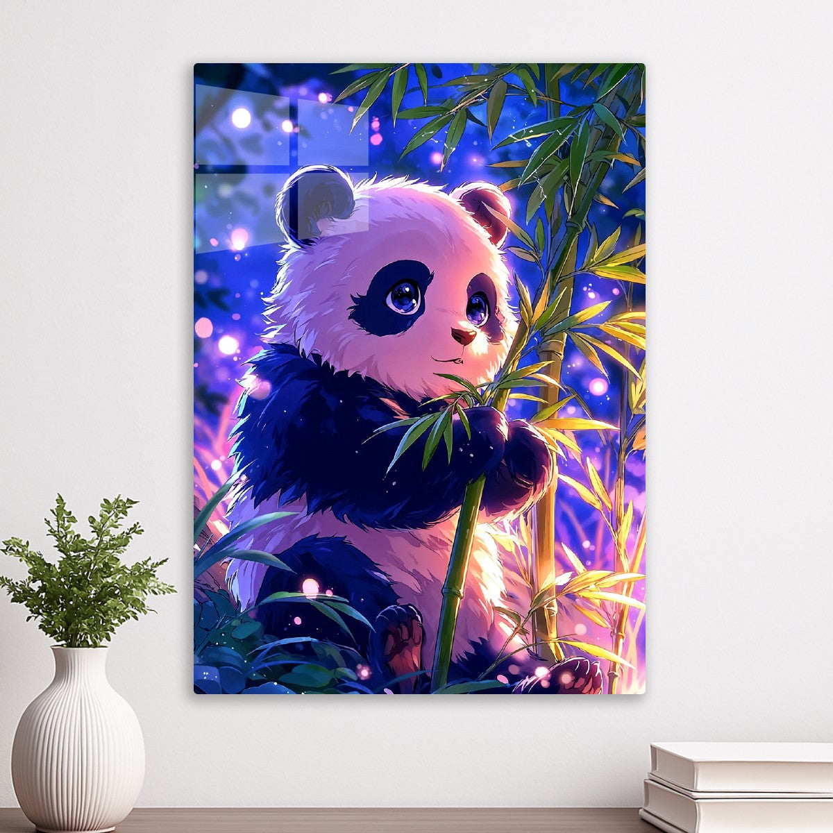 Baby Panda in Bamboo Glow