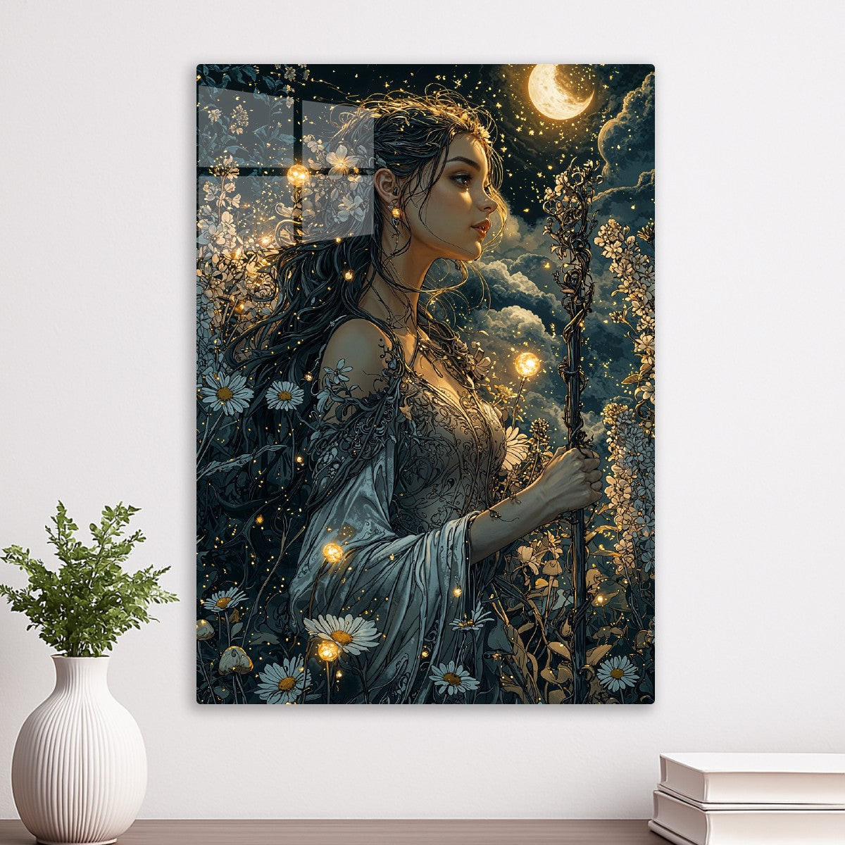 Moonlit Sorceress Wildflowers