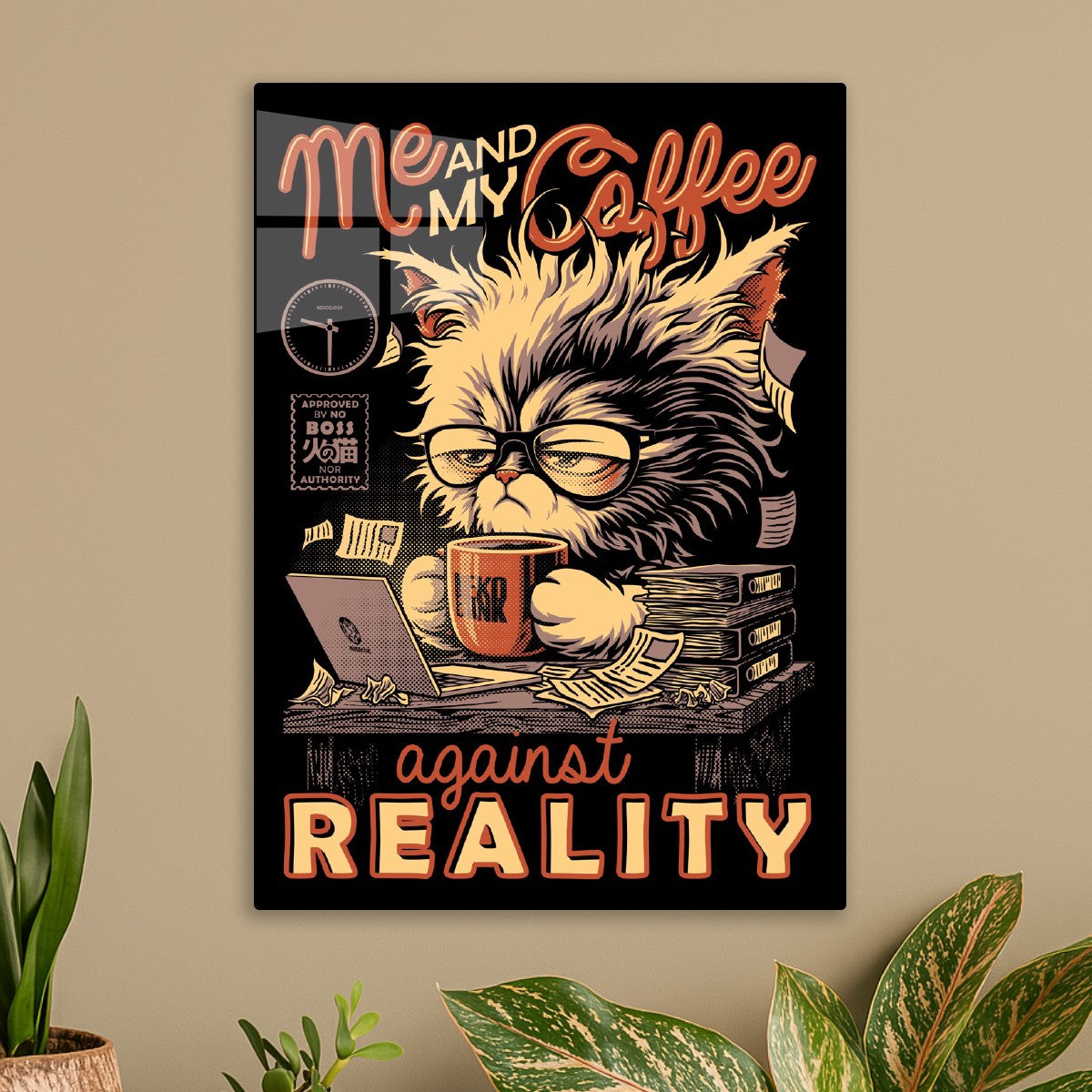 Me and My Coffee Funny Cat