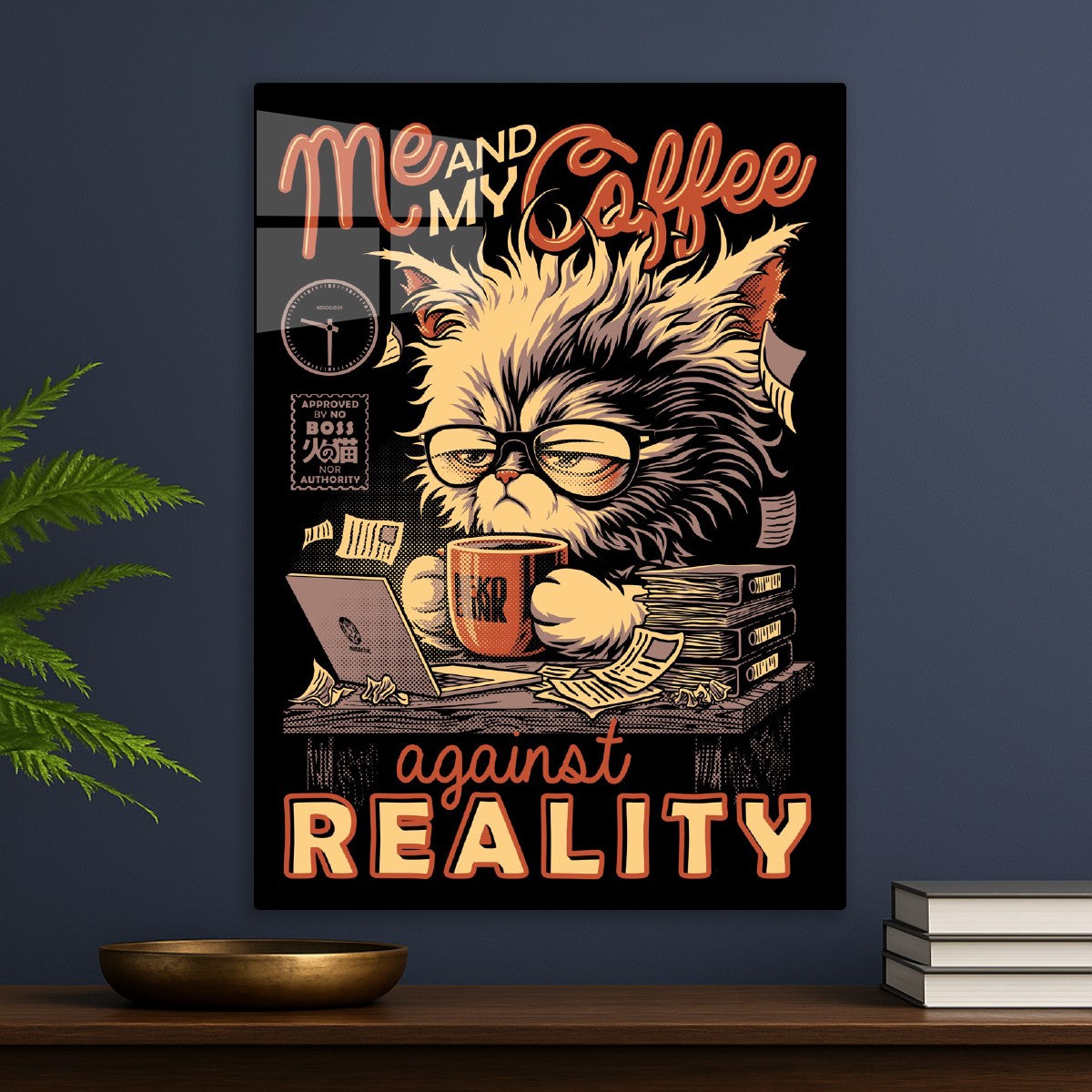 Me and My Coffee Funny Cat