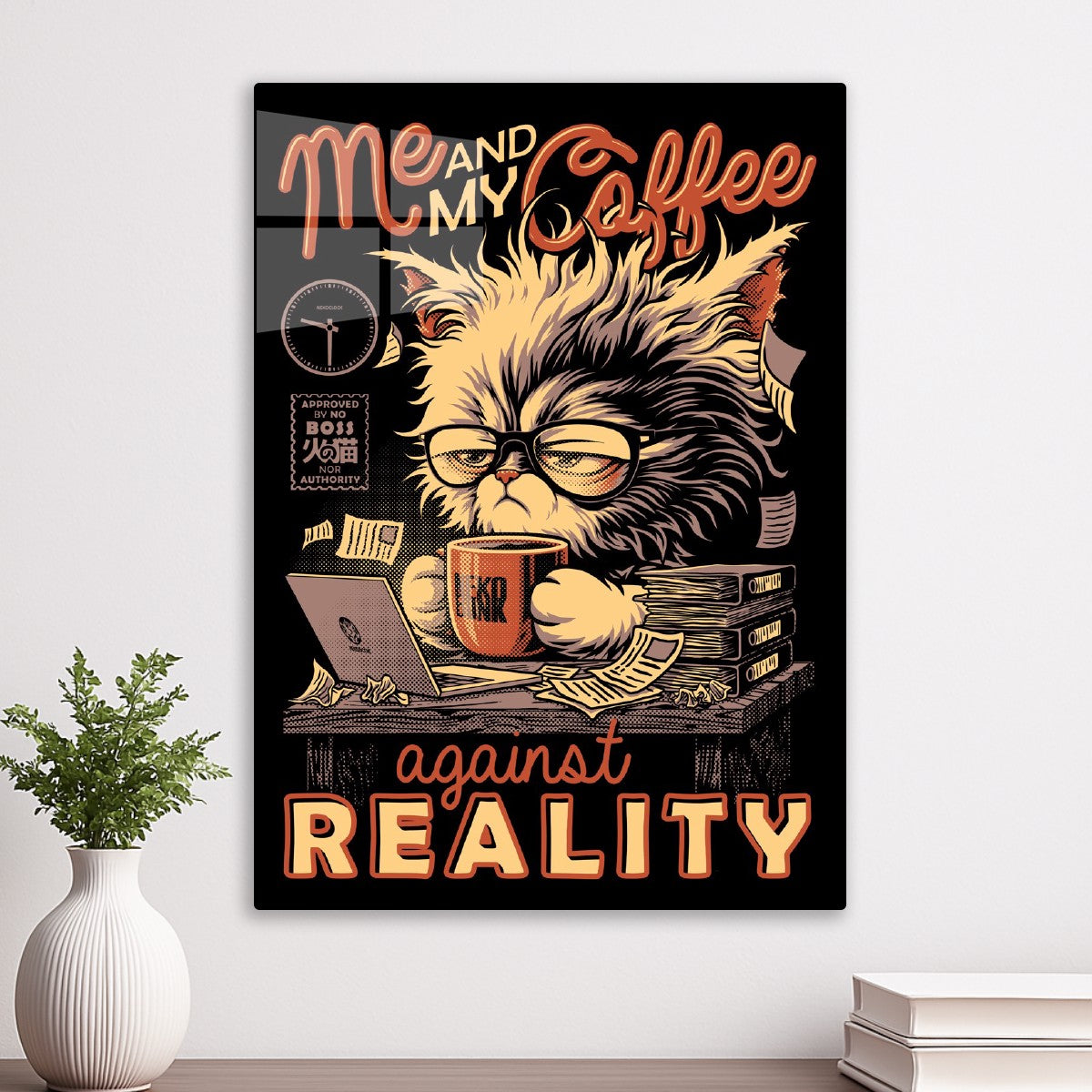 Me and My Coffee Funny Cat
