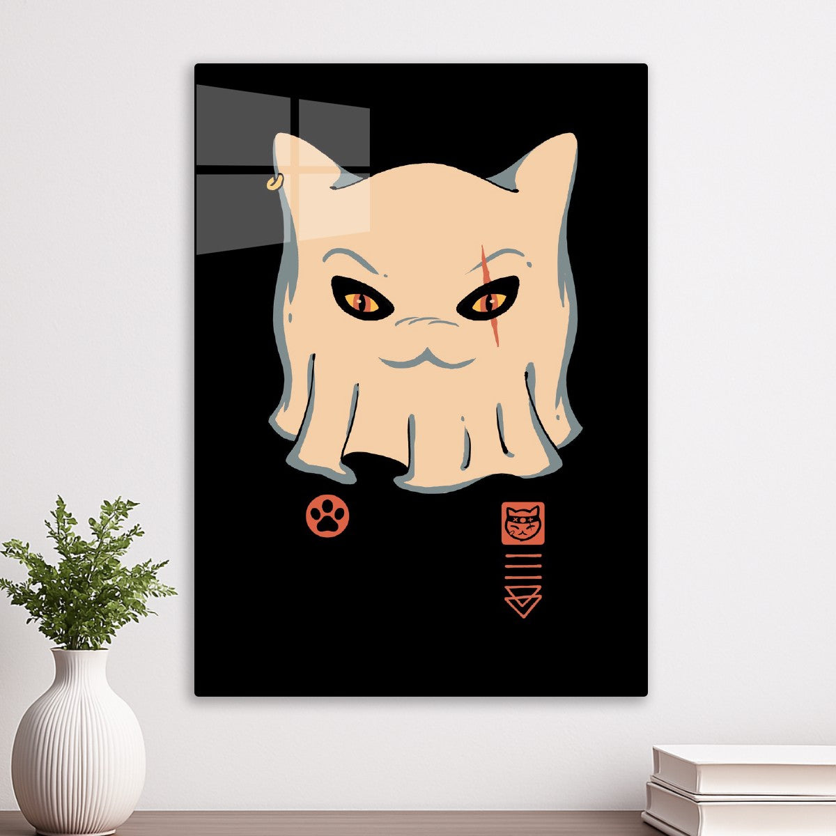 Ghost Meowster Cat
