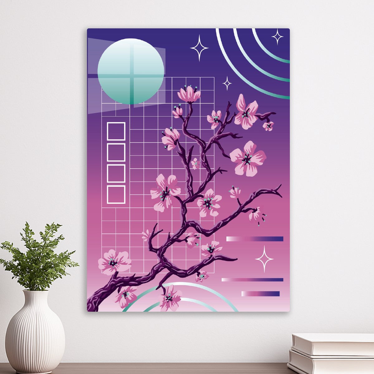Neon Cherry Blossoms