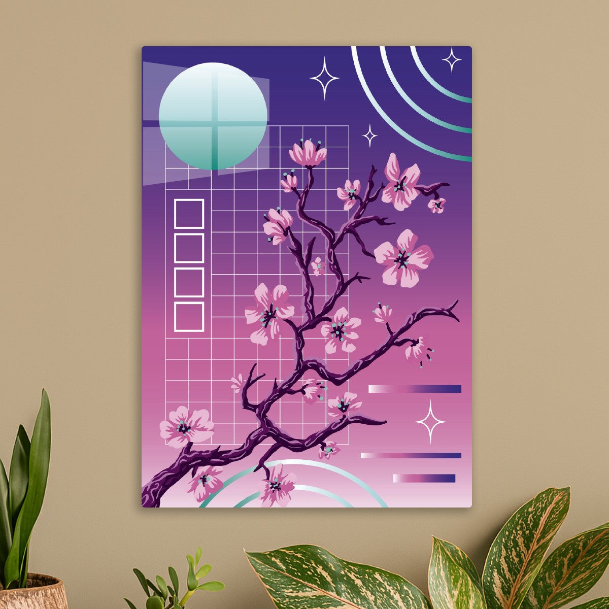 Neon Cherry Blossoms