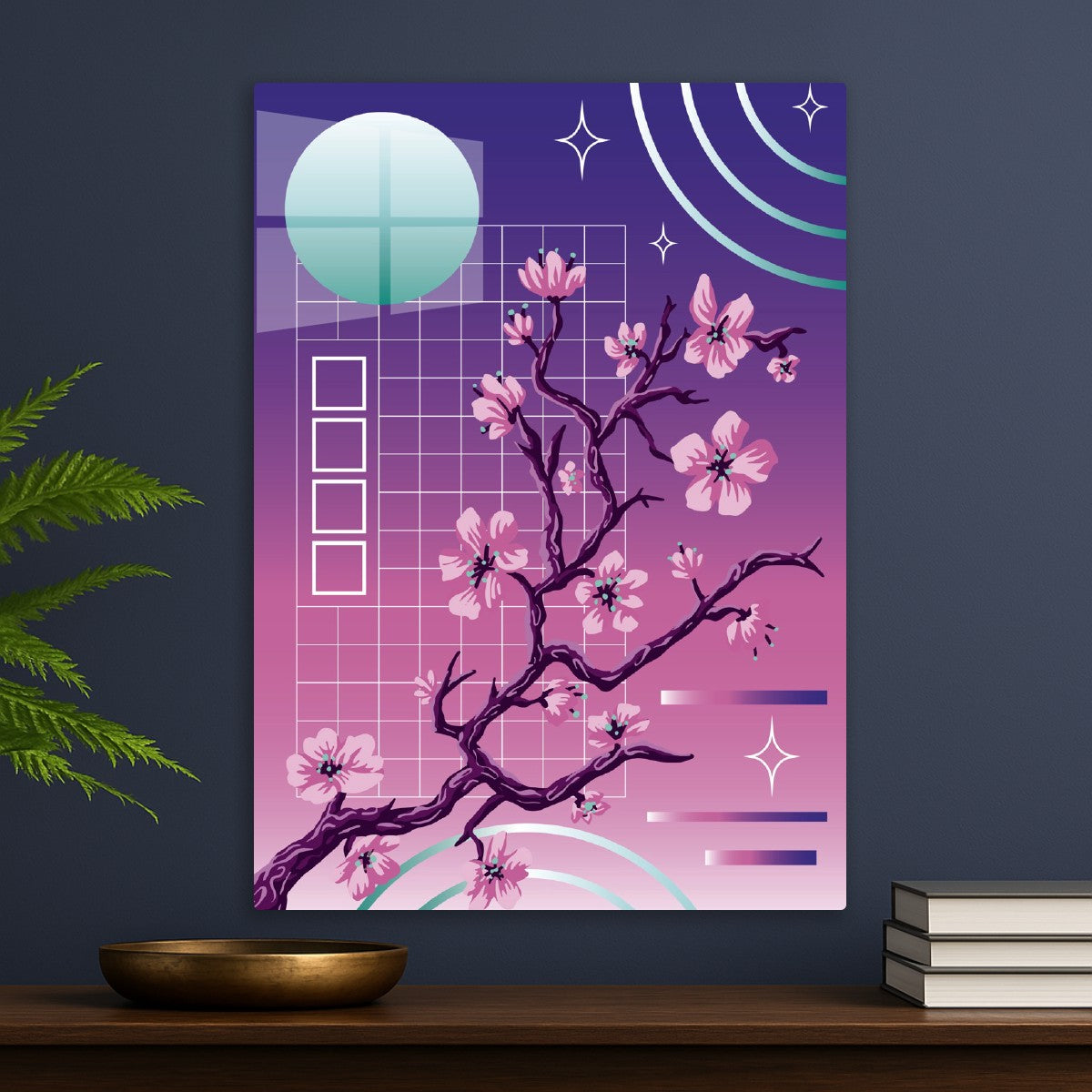 Neon Cherry Blossoms