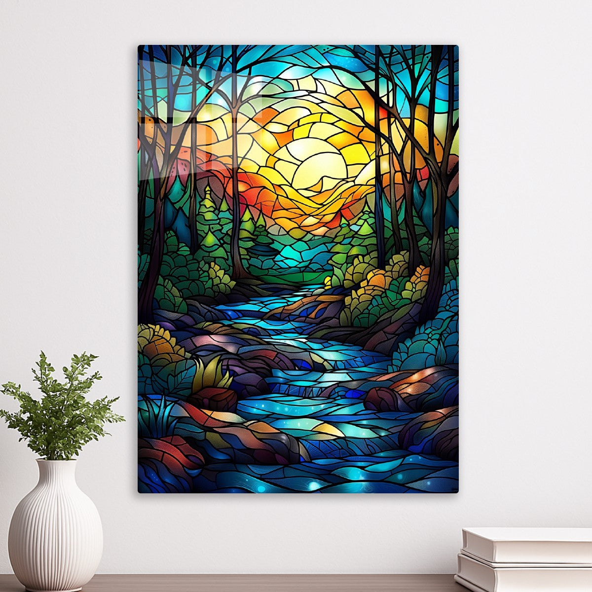 Forest River Stained Glass