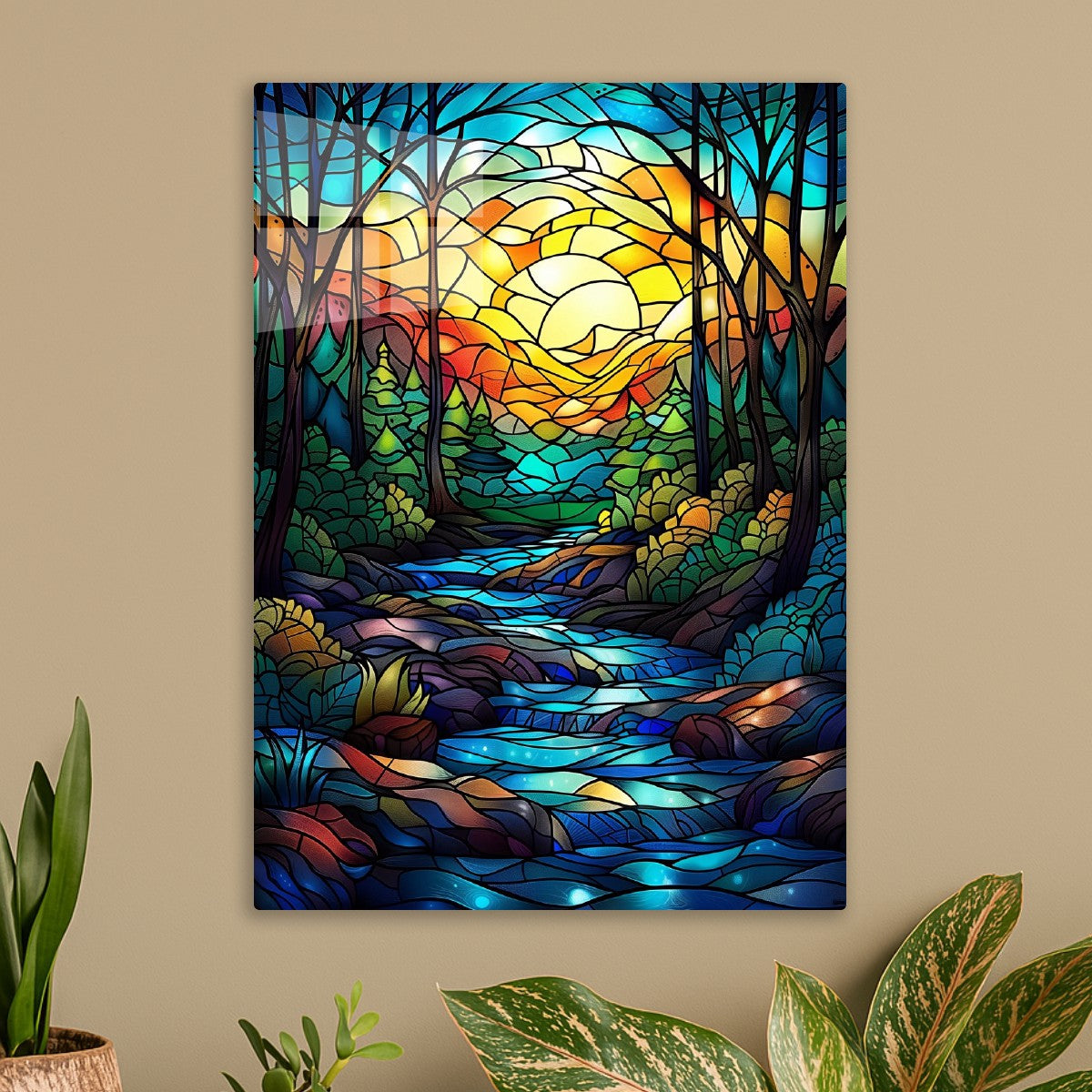 Forest River Stained Glass