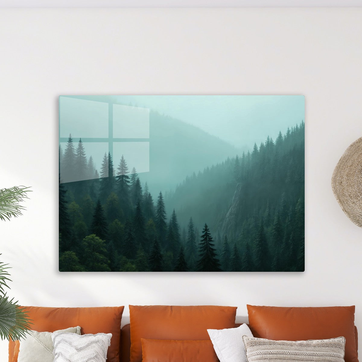 Forest with large pine trees