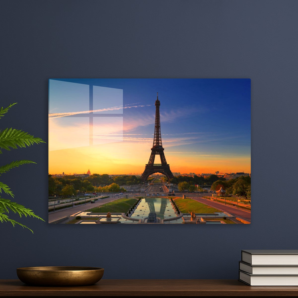 Eiffel Tower in Paris sunset