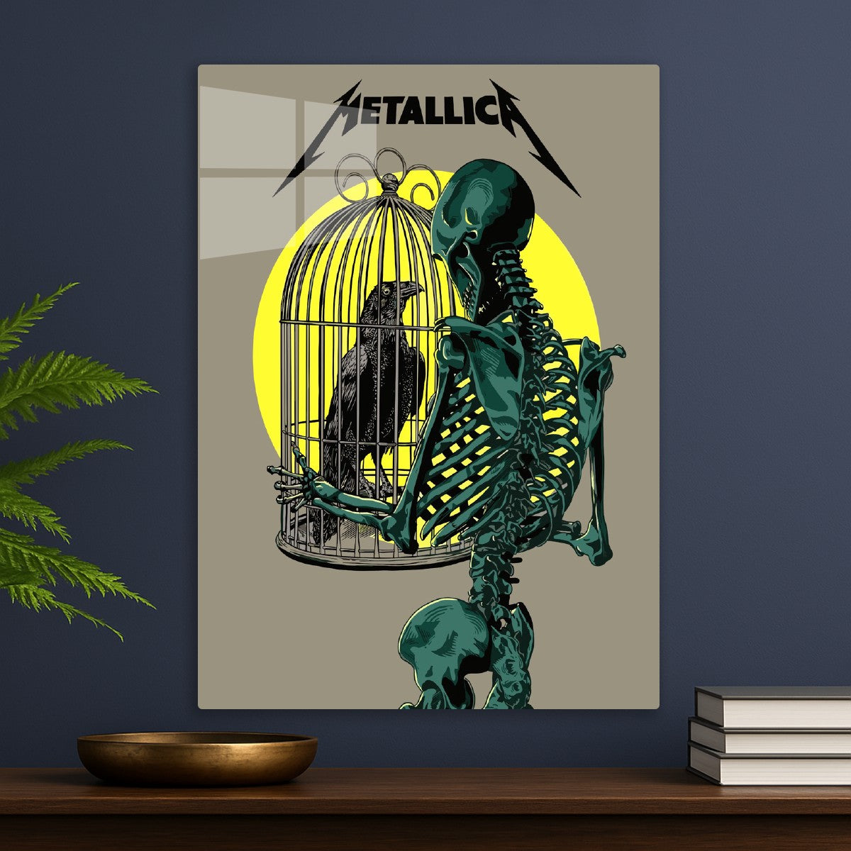 Metallica Skeleton and Raven