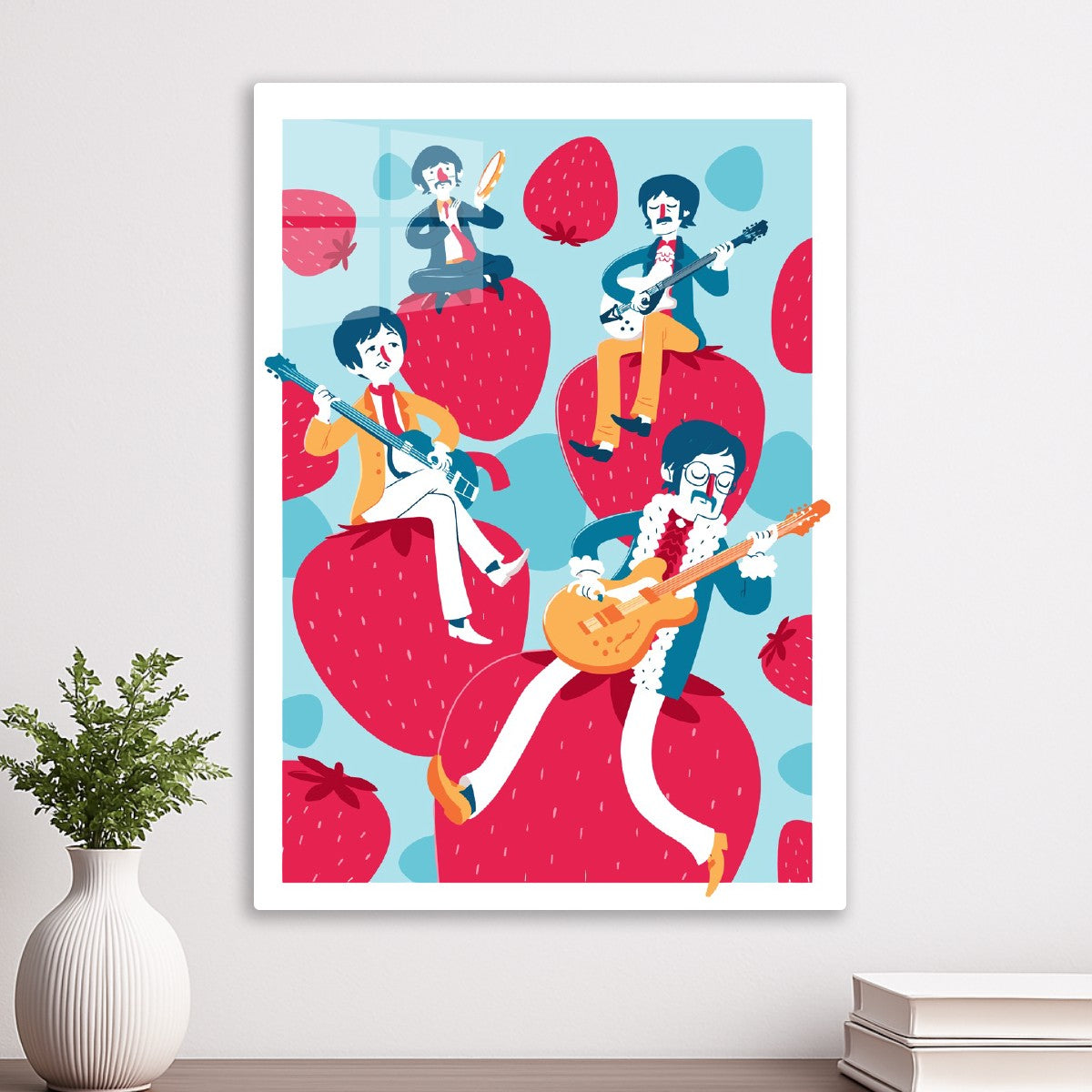 Strawberry Jam Beatles Pop Art
