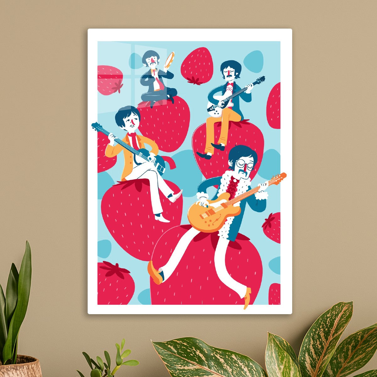 Strawberry Jam Beatles Pop Art