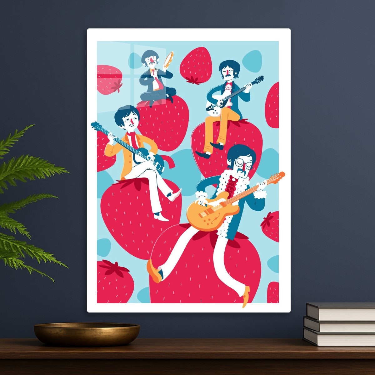 Strawberry Jam Beatles Pop Art