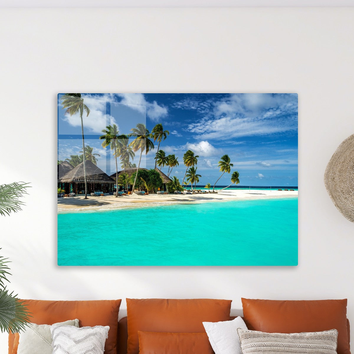 Beach in Maldives wall art