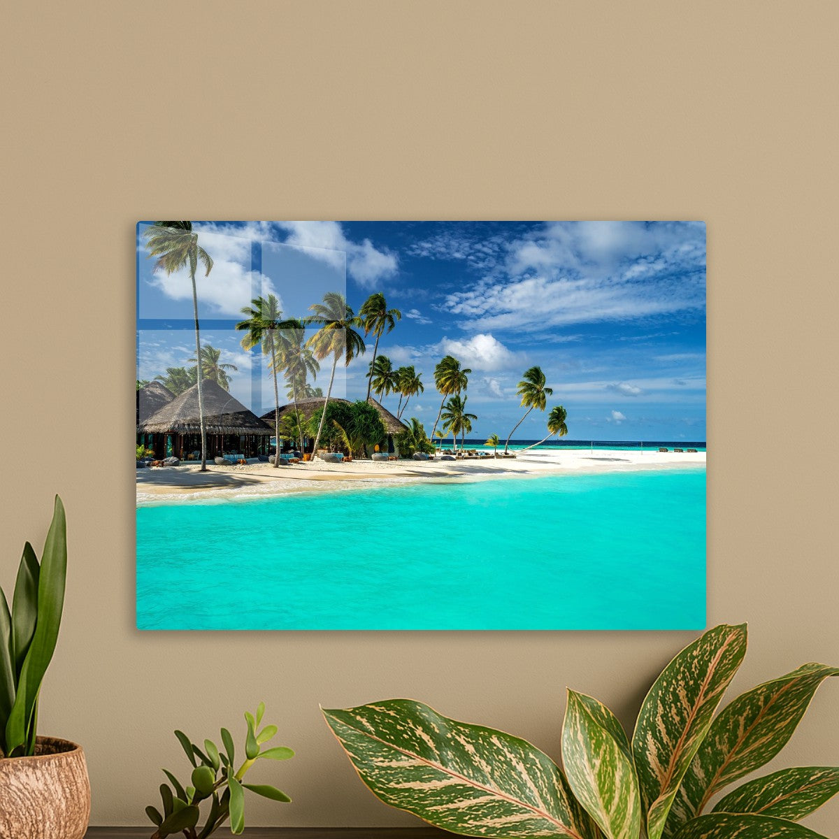 Beach in Maldives wall art