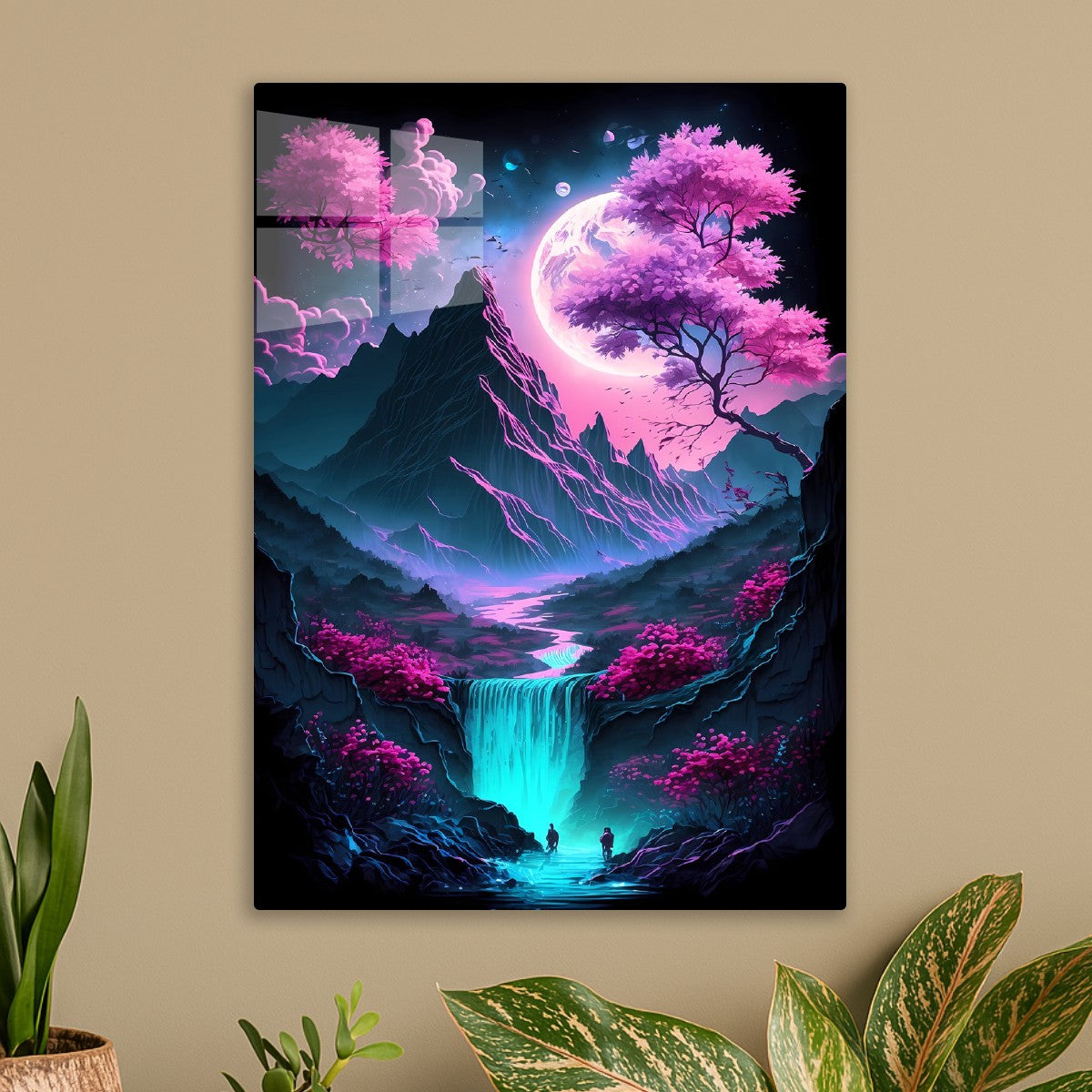 Neon Japanese Cherry Blossom