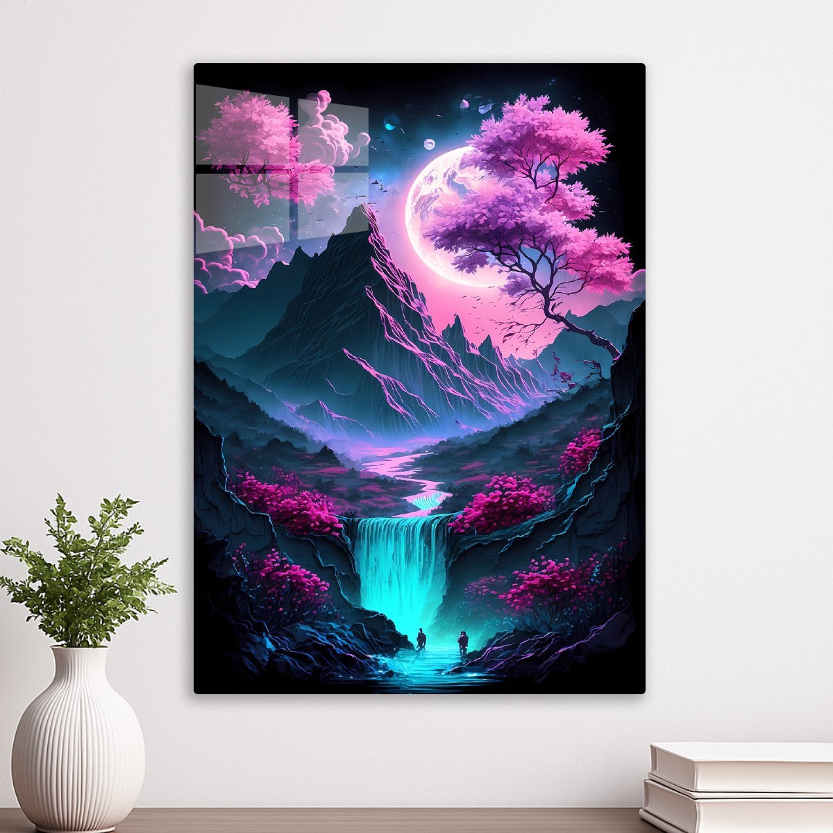 Neon Japanese Cherry Blossom