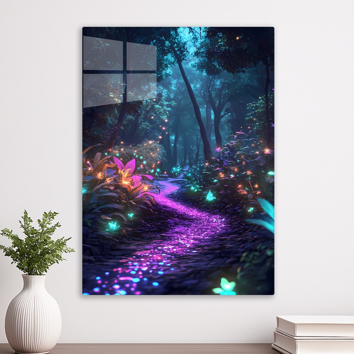 Fantasy Fairy Forest Neon Glow