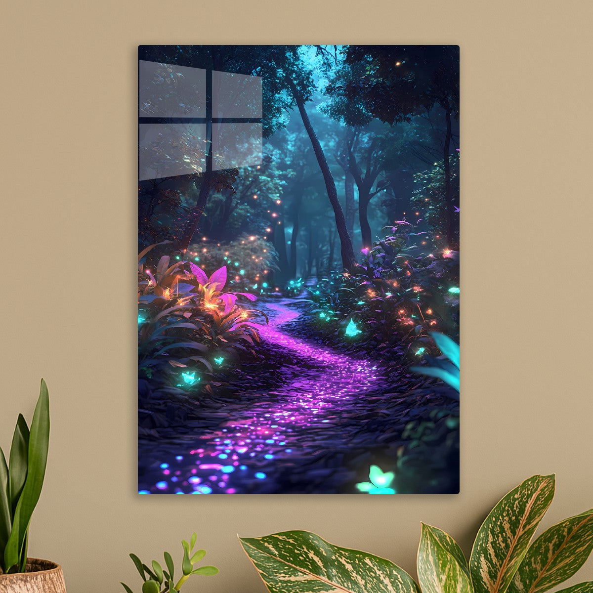 Fantasy Fairy Forest Neon Glow