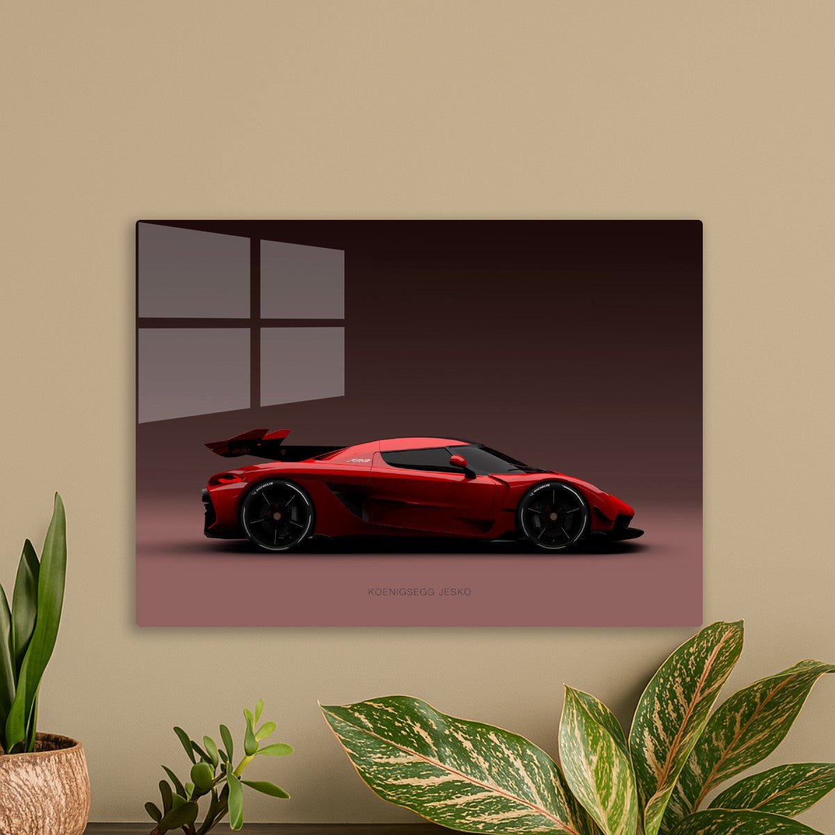 Koenigsegg Jesko Red Landscape
